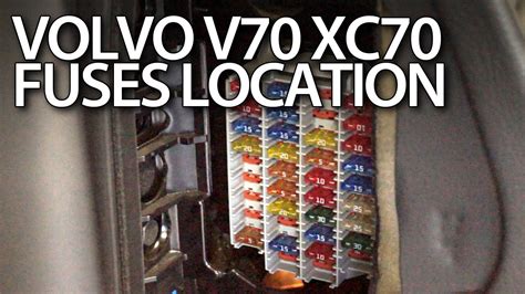 2004 volvo xc70 spare electrical plug near fuse box|Fuses and relays Volvo XC70 / V70 (S; 2000 .